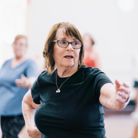 woman exercising